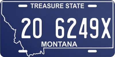 MT license plate 206249X
