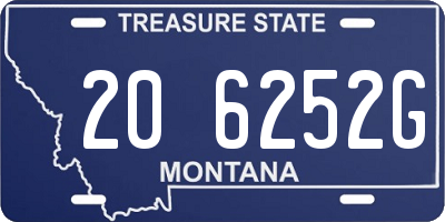 MT license plate 206252G