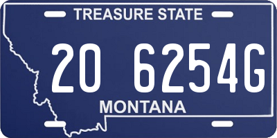MT license plate 206254G