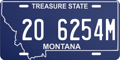 MT license plate 206254M