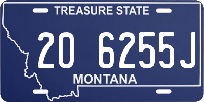 MT license plate 206255J