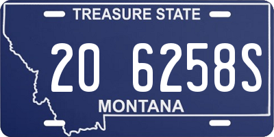 MT license plate 206258S