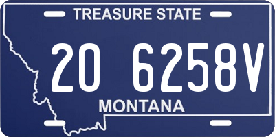 MT license plate 206258V
