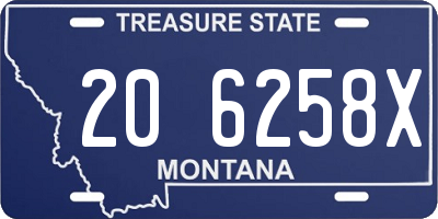 MT license plate 206258X