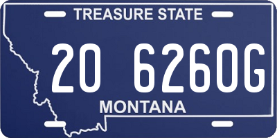 MT license plate 206260G