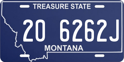 MT license plate 206262J
