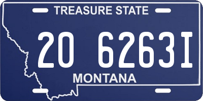 MT license plate 206263I