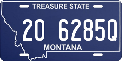 MT license plate 206285Q