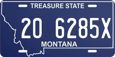 MT license plate 206285X