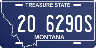 MT license plate 206290S