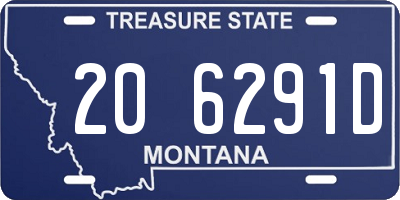 MT license plate 206291D