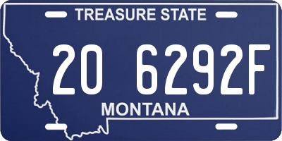 MT license plate 206292F