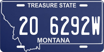 MT license plate 206292W