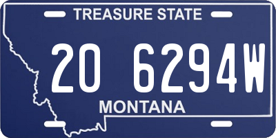 MT license plate 206294W