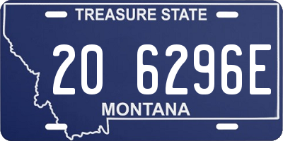 MT license plate 206296E