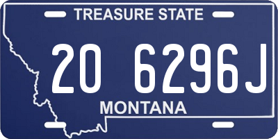 MT license plate 206296J