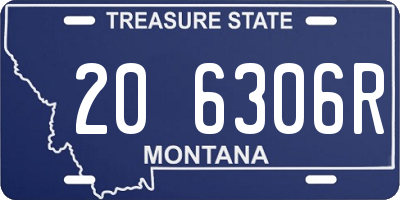 MT license plate 206306R