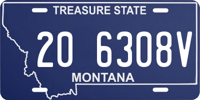 MT license plate 206308V