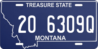 MT license plate 206309Q
