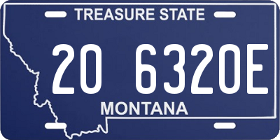 MT license plate 206320E