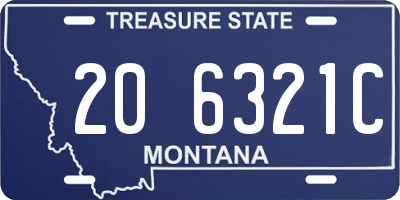 MT license plate 206321C