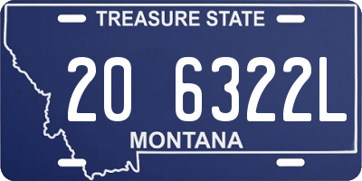 MT license plate 206322L