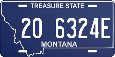 MT license plate 206324E