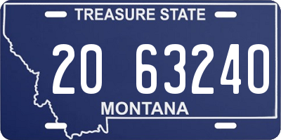 MT license plate 206324O