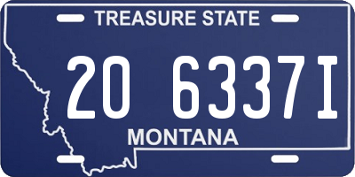 MT license plate 206337I