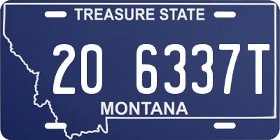 MT license plate 206337T