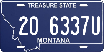 MT license plate 206337U