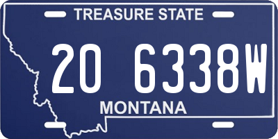 MT license plate 206338W