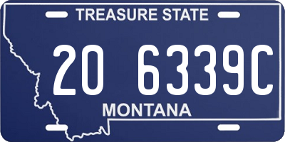 MT license plate 206339C