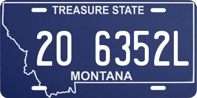MT license plate 206352L