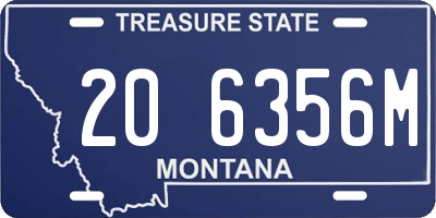 MT license plate 206356M