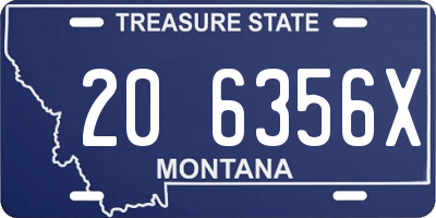 MT license plate 206356X