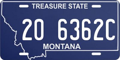 MT license plate 206362C