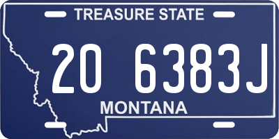 MT license plate 206383J
