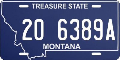 MT license plate 206389A