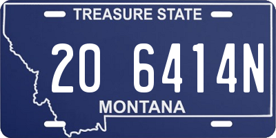 MT license plate 206414N