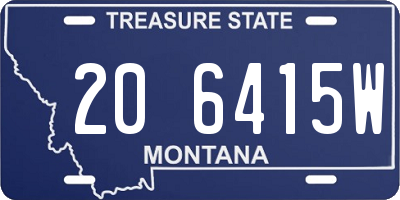 MT license plate 206415W