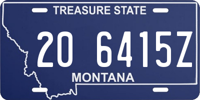 MT license plate 206415Z