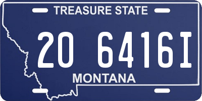 MT license plate 206416I