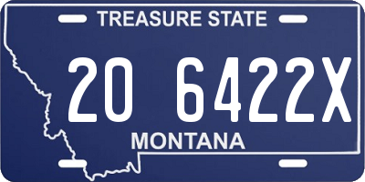 MT license plate 206422X