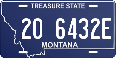 MT license plate 206432E