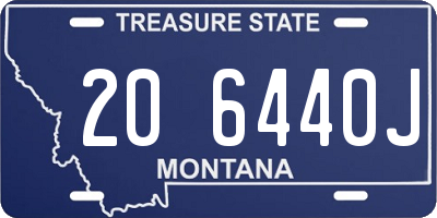 MT license plate 206440J