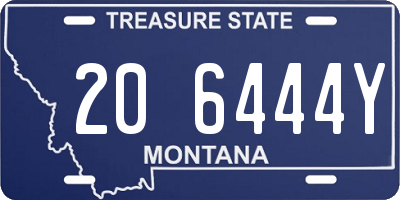 MT license plate 206444Y