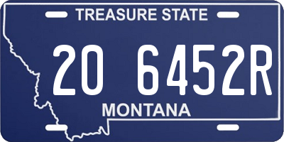 MT license plate 206452R