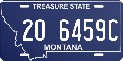 MT license plate 206459C