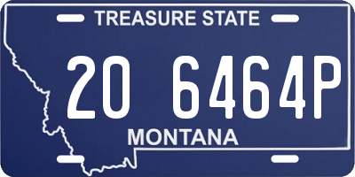 MT license plate 206464P